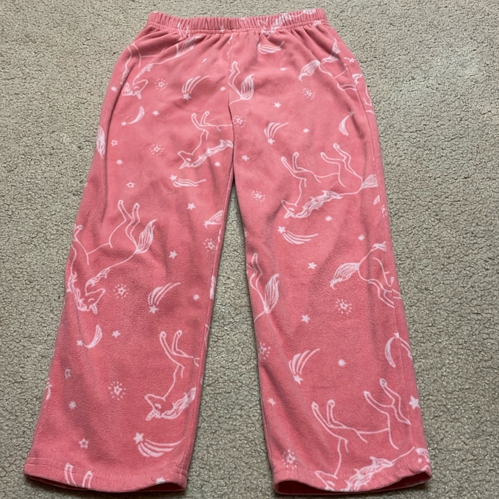 Girls’s unicorn fleece pajama pant (5t-6t)